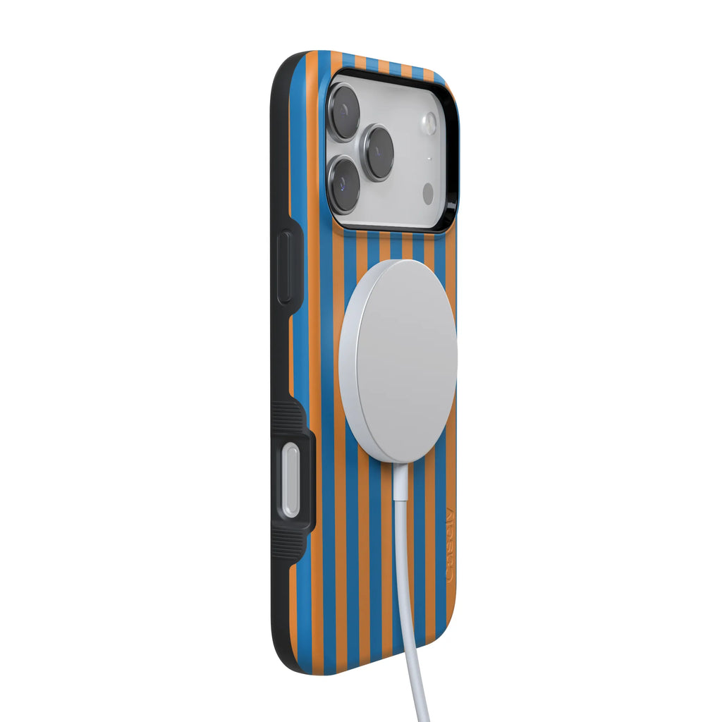Go New York | Blue & Orange Stripes Case