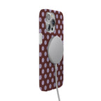 Spotted in SoHo | Burgundy Polka Dot Case