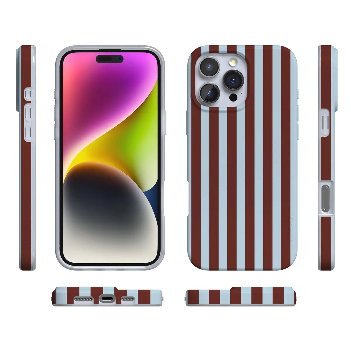 Sunday in Brooklyn | Blue Stripes Case