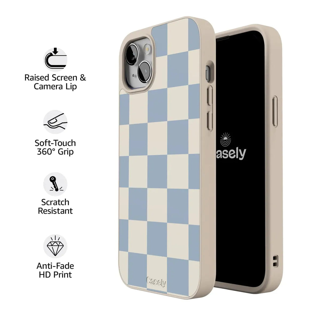 Fit Check | Light Blue Checkerboard Case