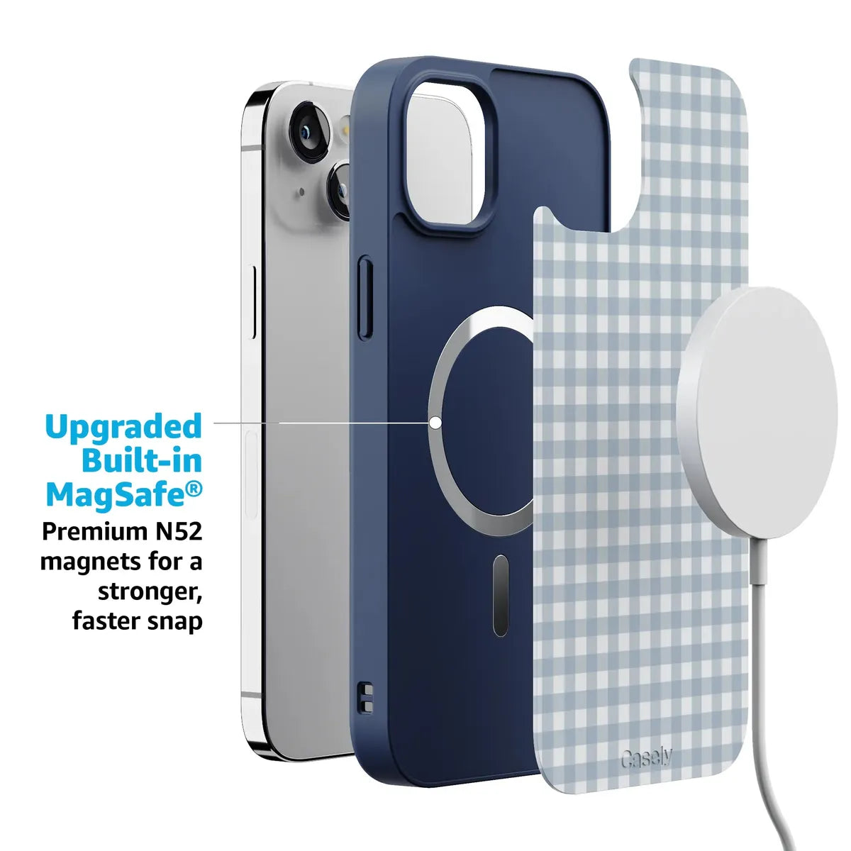 Pastel Picnic | Blue Gingham Case
