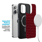 On the Dot | Maroon Polka Dot Case