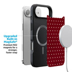 On the Dot | Maroon Polka Dot Case