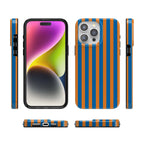 Go New York | Blue & Orange Stripes Case