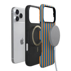 Go New York | Blue & Orange Stripes Case