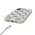 Fit Check | Light Blue Checkerboard Case
