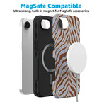 Untamed | Brown & Blue Zebra Case