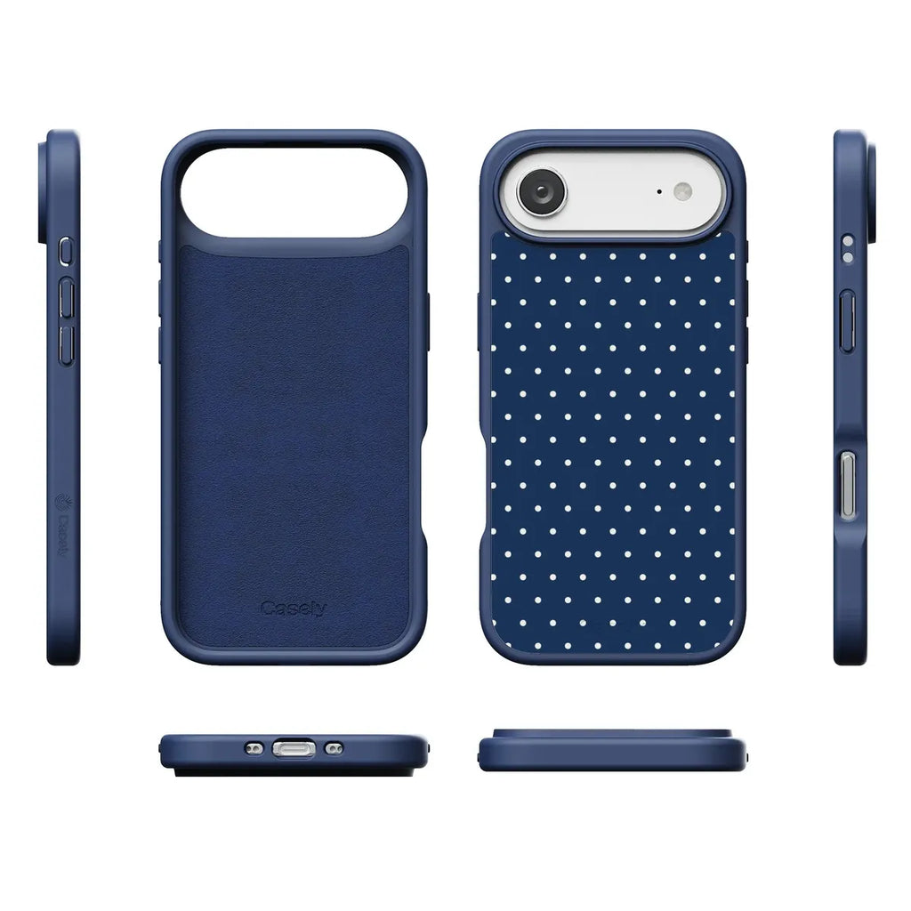 On the Dot | Navy Polka Dot Case