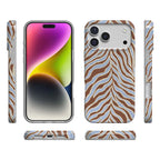 Untamed | Brown & Blue Zebra Case