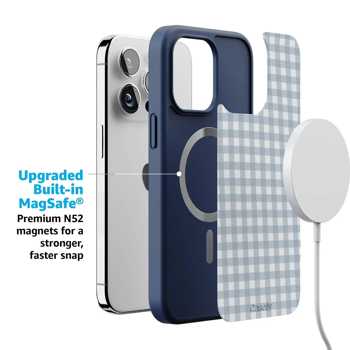 Pastel Picnic | Blue Gingham Case