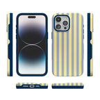 Coastline Stripes | Blue & Yellow Case