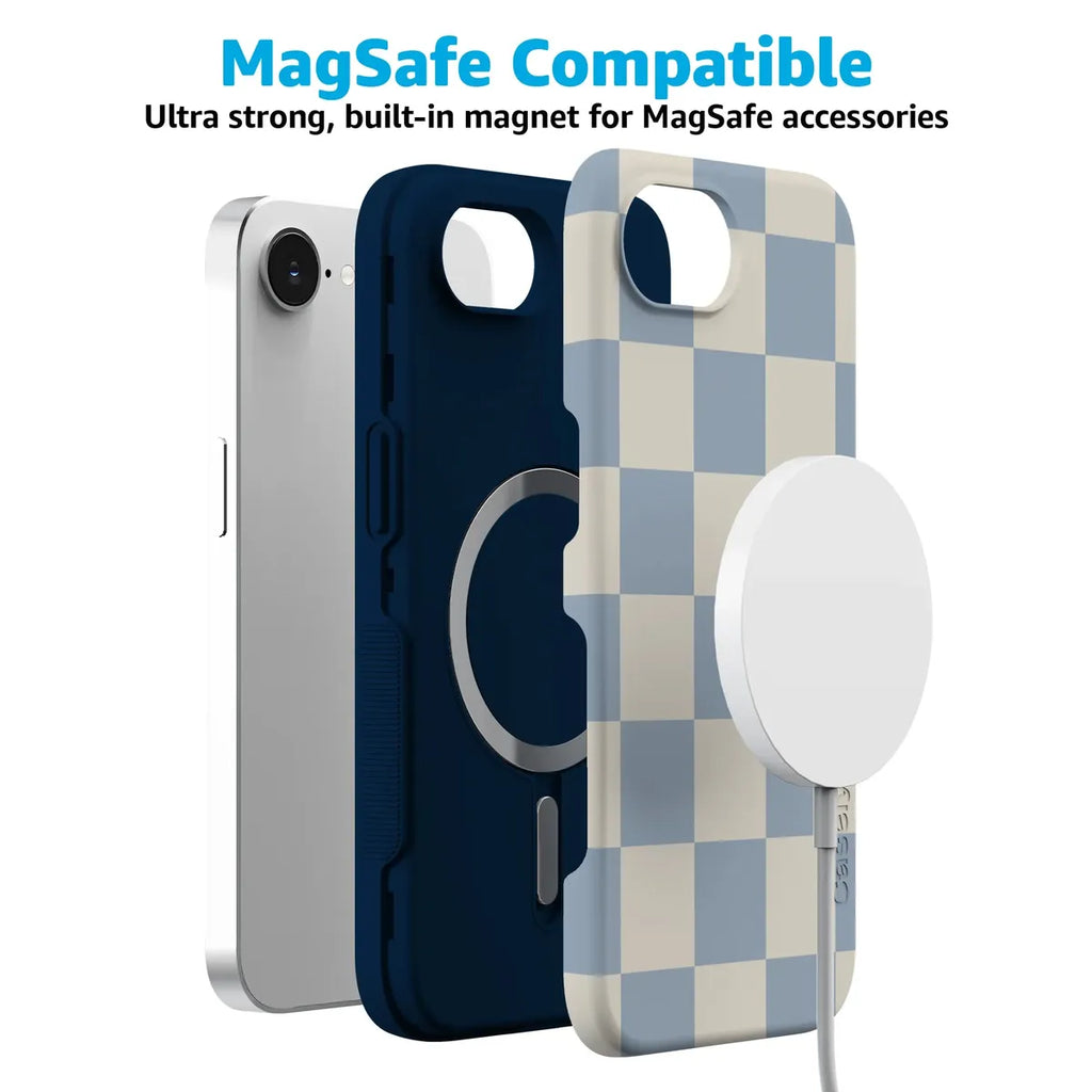 Fit Check | Light Blue Checkerboard Case