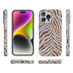Untamed | Brown & Blue Zebra Case