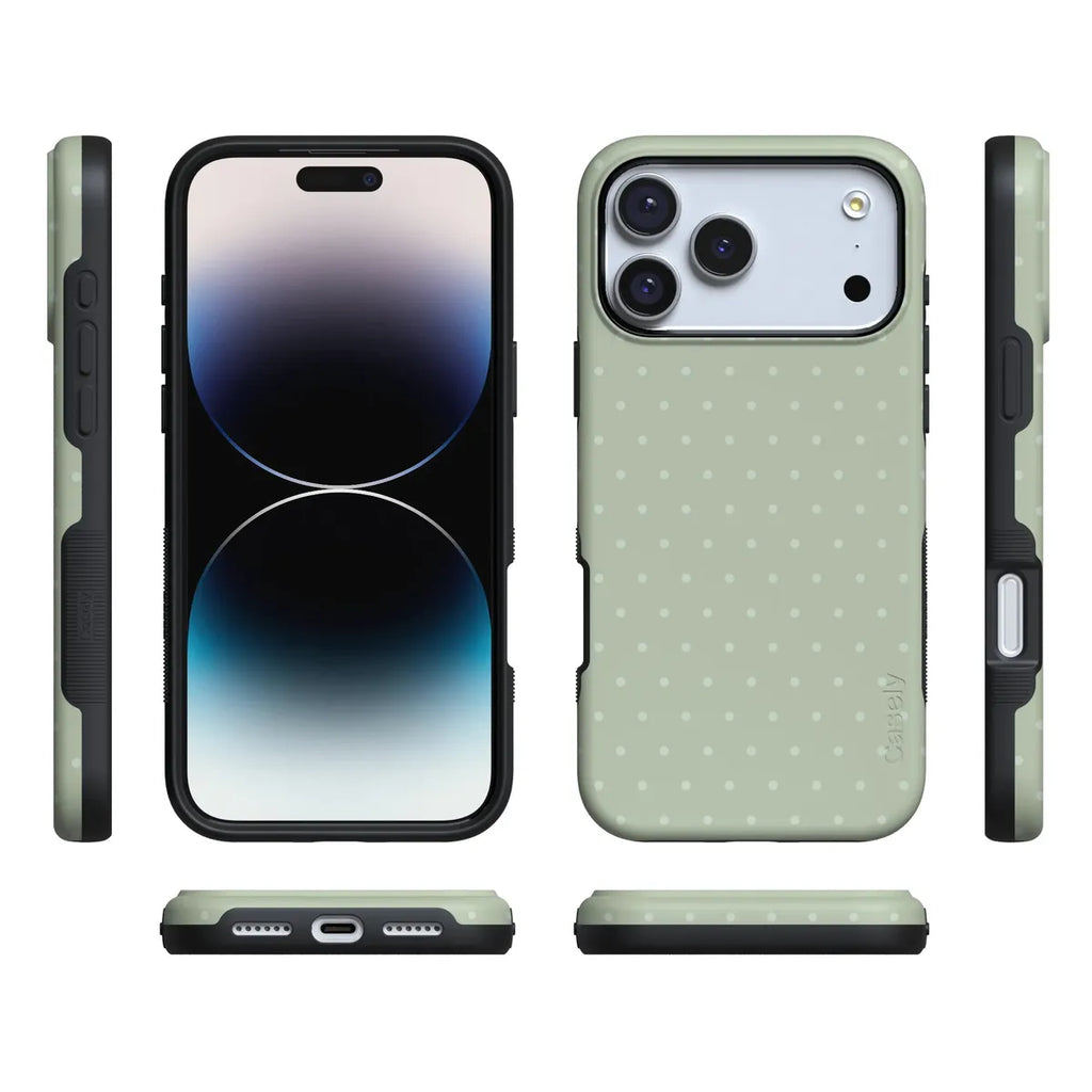 On the Dot | Green Polka Dot Case