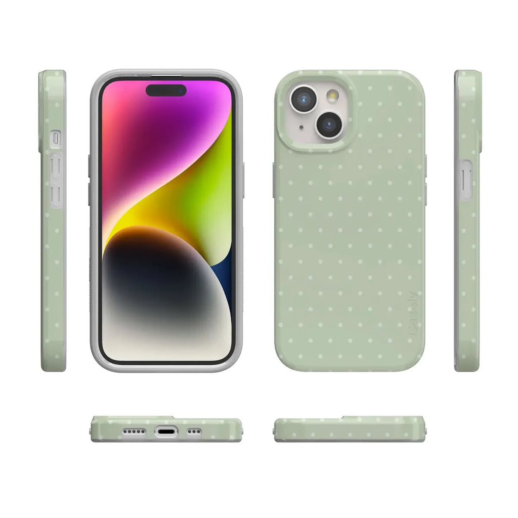 On the Dot | Green Polka Dot Case