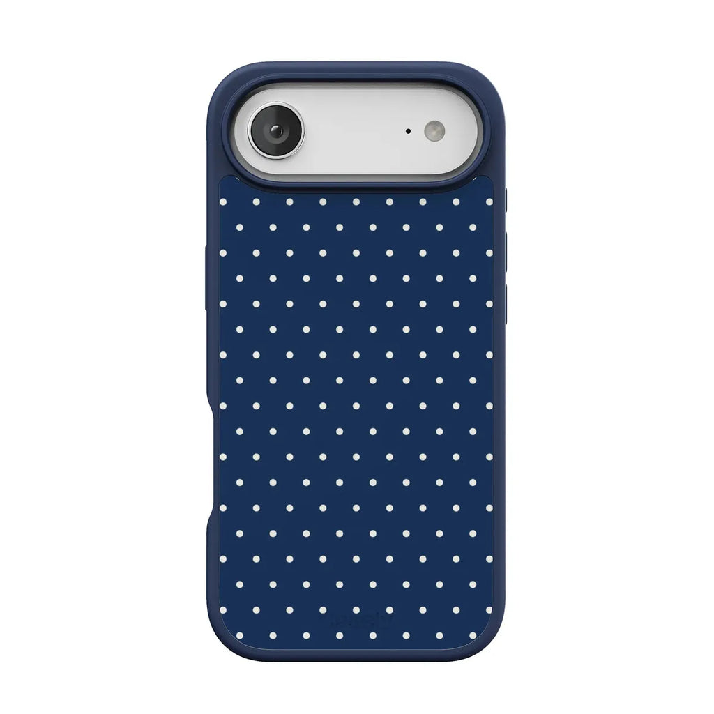 On the Dot | Navy Polka Dot Case