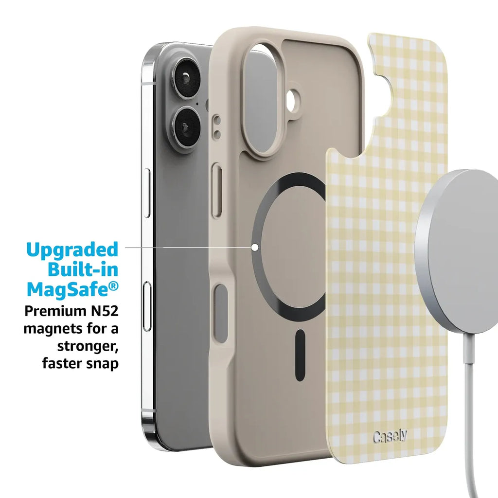 Pastel Picnic | Yellow Gingham Case