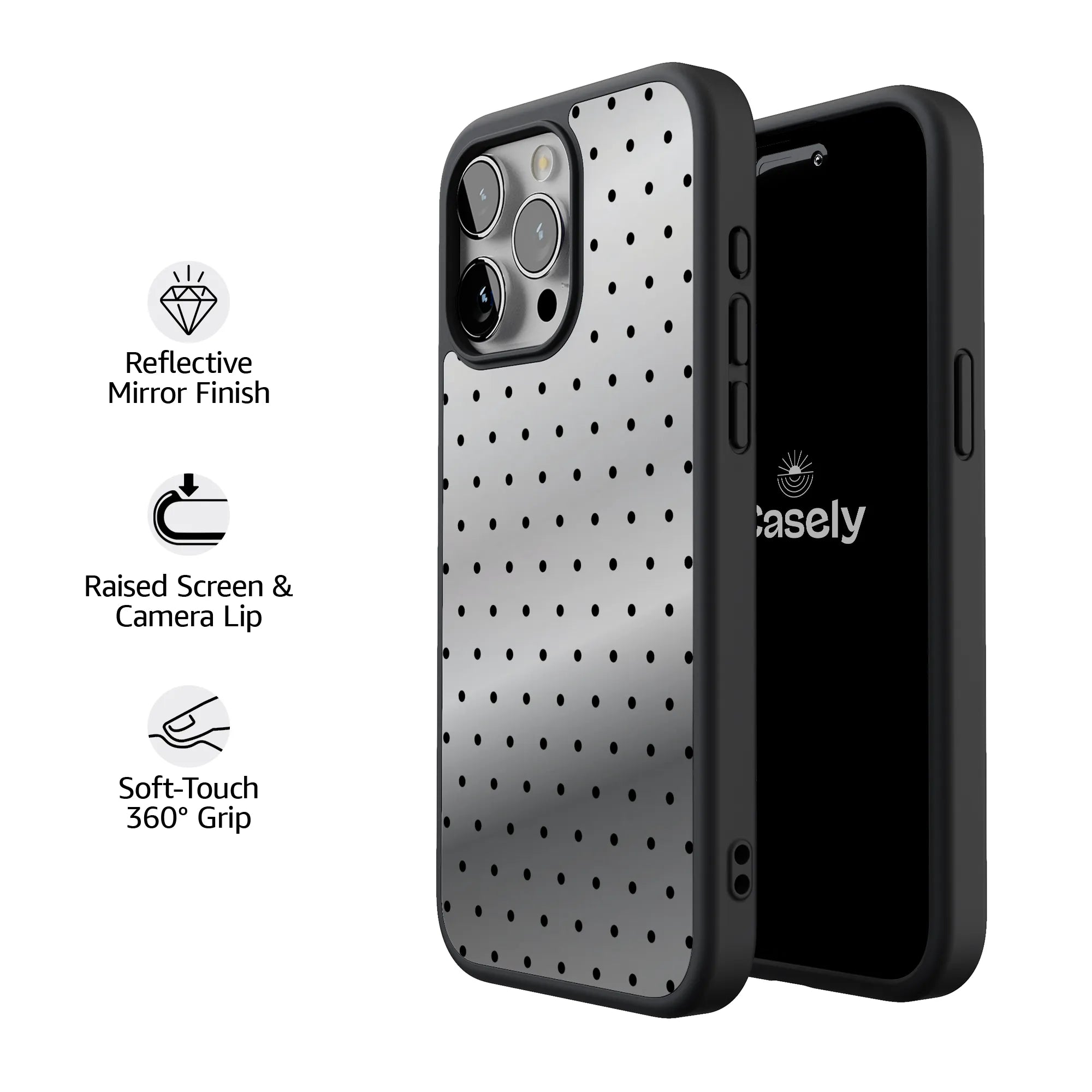 On the Dot | Black Polka Dot Case