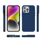 On the Dot | Navy Polka Dot Case