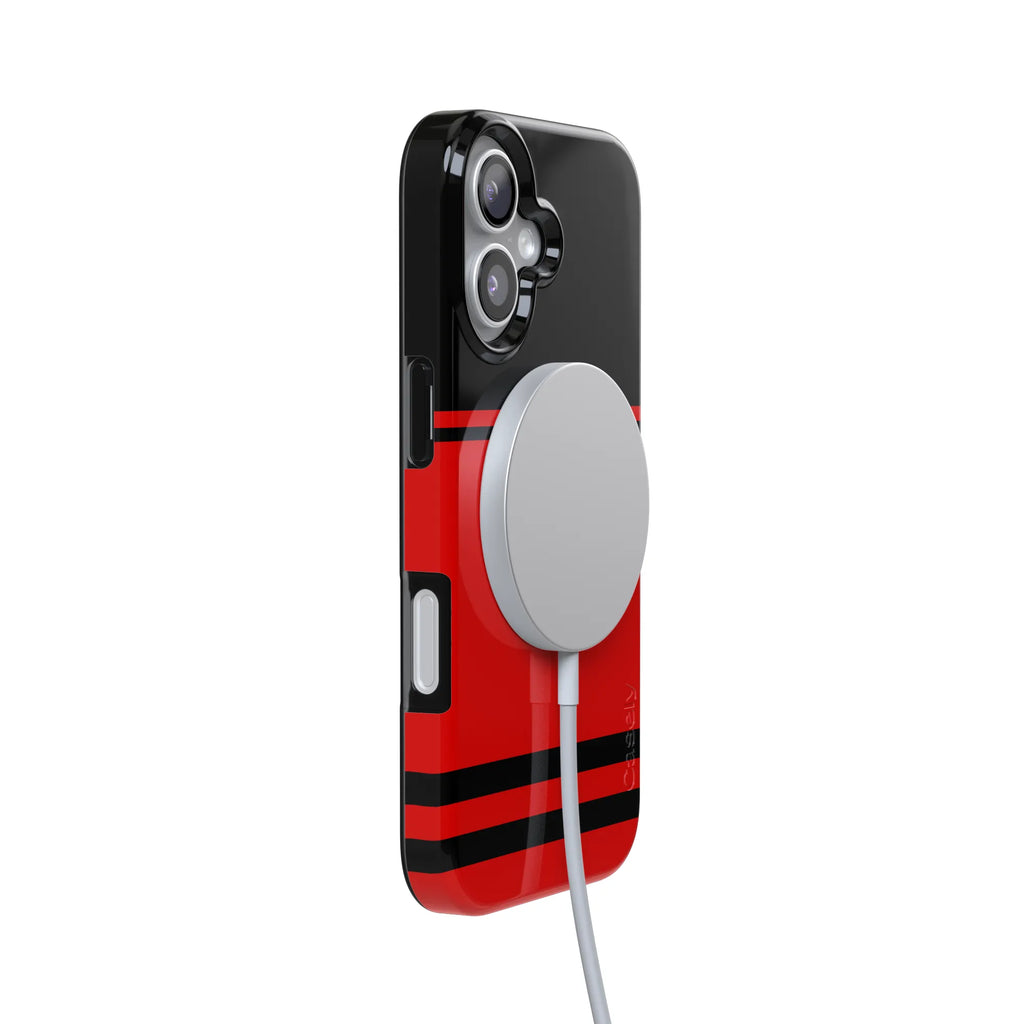 Storm Warning | Black & Red Stripes Case