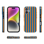 Go New York | Blue & Orange Stripes Case