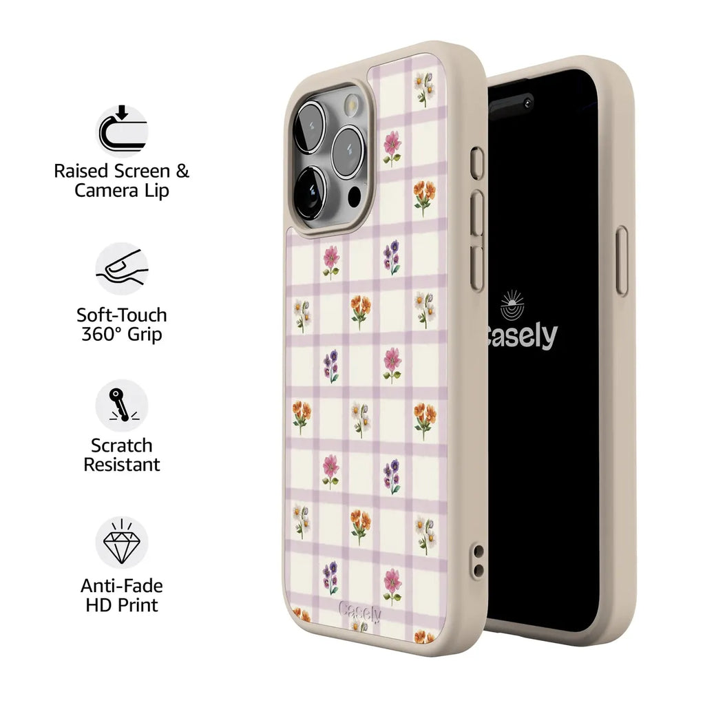 Meadow Check | Floral Gingham Case
