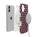 Spotted in SoHo | Burgundy Polka Dot Case