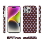 Spotted in SoHo | Burgundy Polka Dot Case