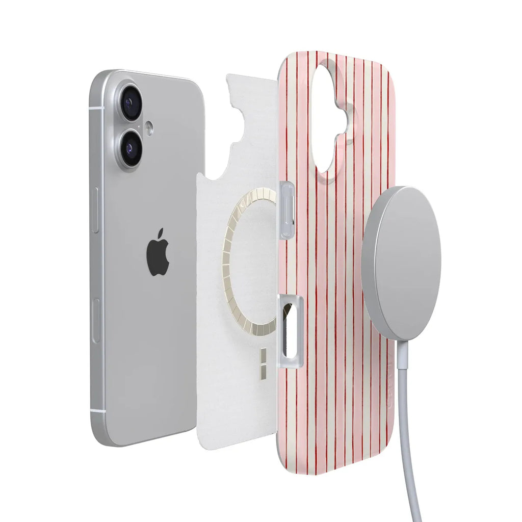 Pretty in Pastel | Blush Stripes Case