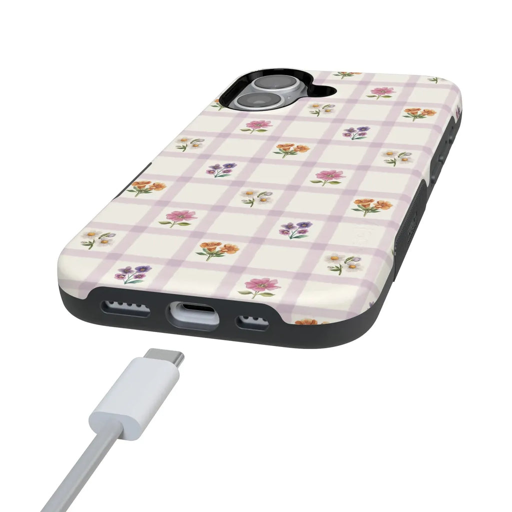 Meadow Check | Floral Gingham Case