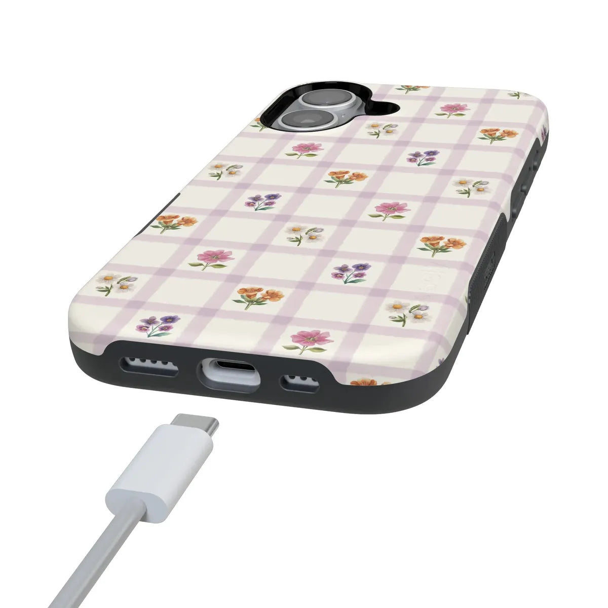 Meadow Check | Floral Gingham Case