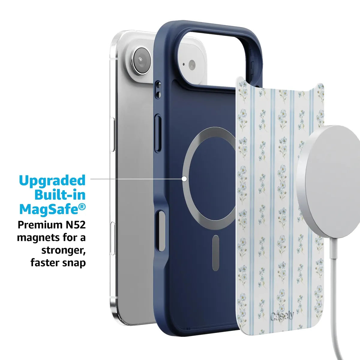 Cottage Stripe | Blue Floral Case
