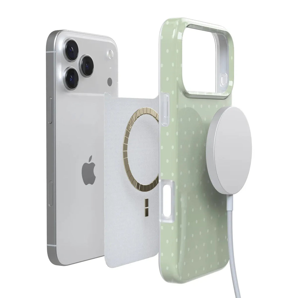 On the Dot | Green Polka Dot Case