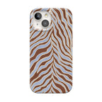 Untamed | Brown & Blue Zebra Case