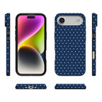 On the Dot | Navy Polka Dot Case