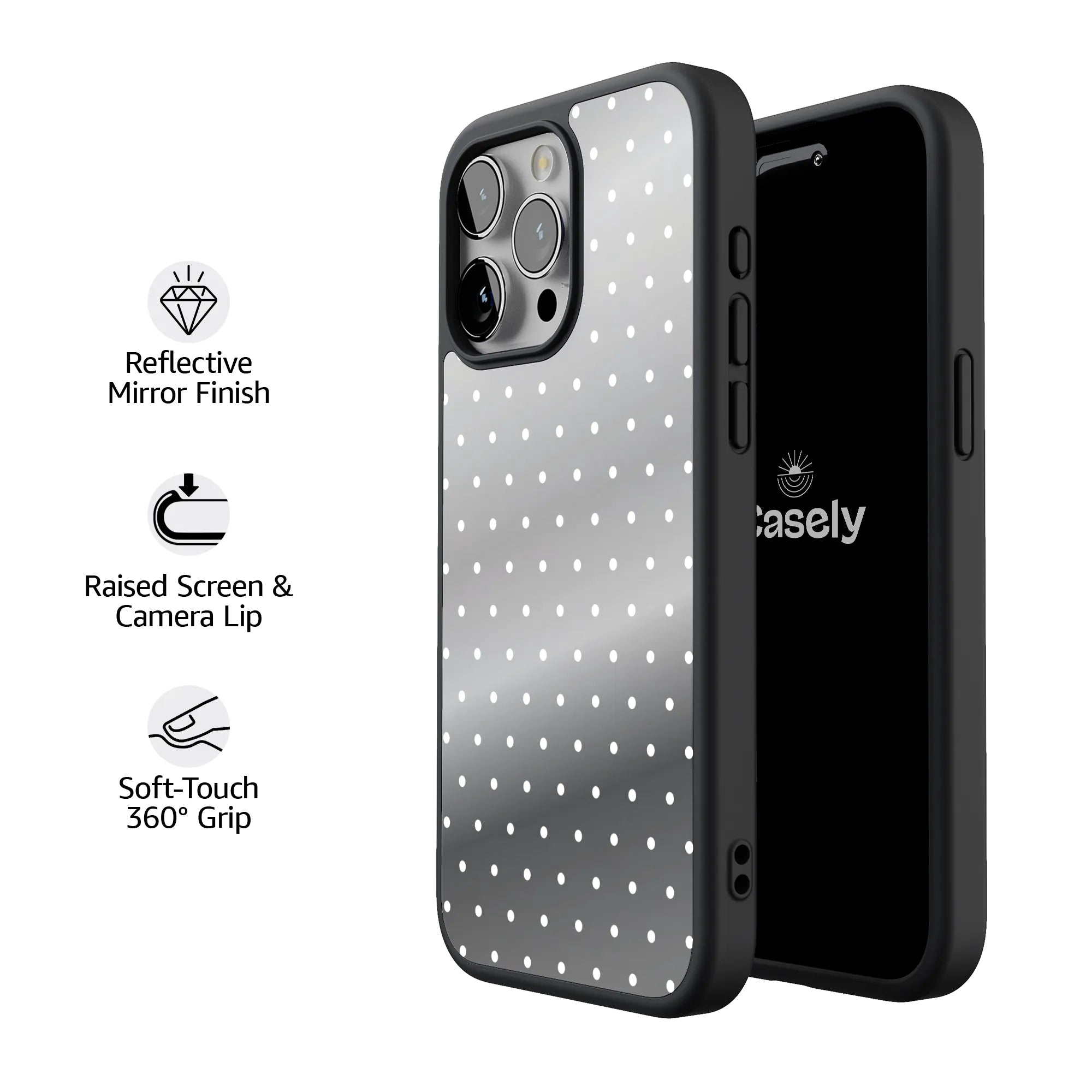On the Dot | White Polka Dot Case