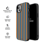 Go New York | Blue & Orange Stripes Case