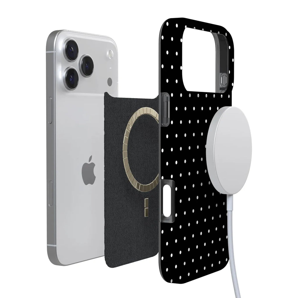 On the Dot | White Polka Dot Case