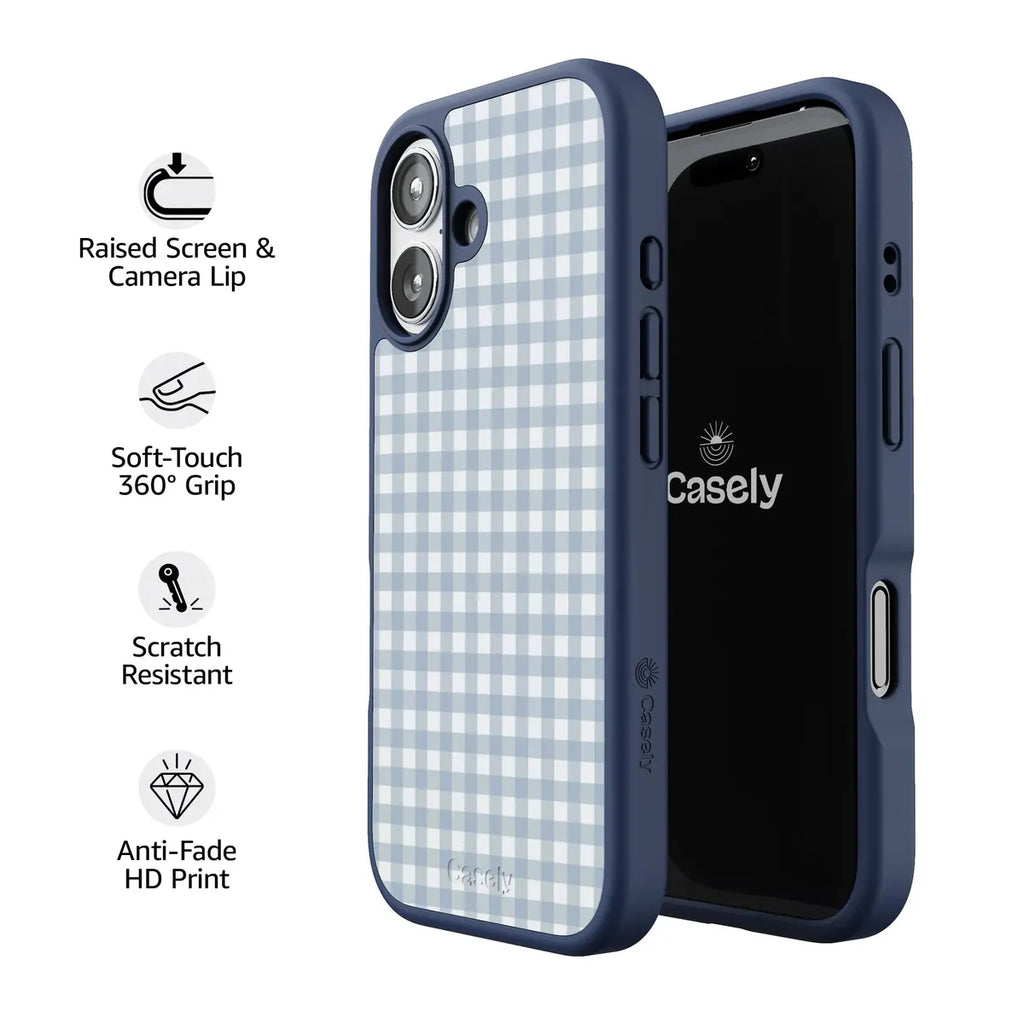 Pastel Picnic | Blue Gingham Case