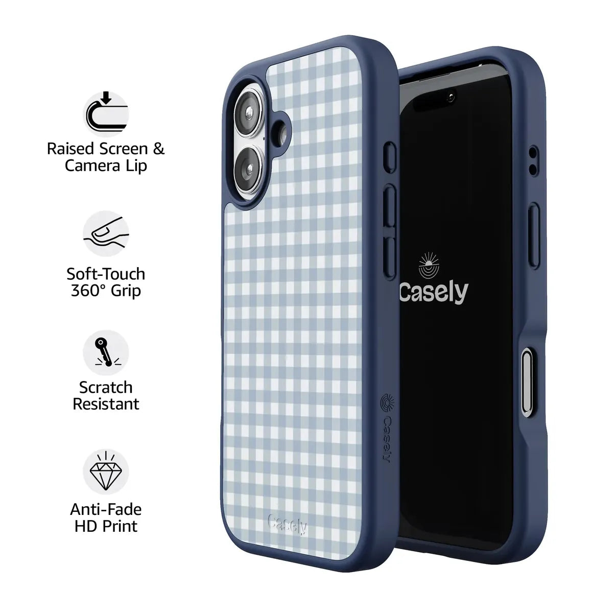 Pastel Picnic | Blue Gingham Case
