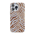 Untamed | Brown & Blue Zebra Case