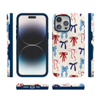 American Girlie | Red White & Blue Bows Case
