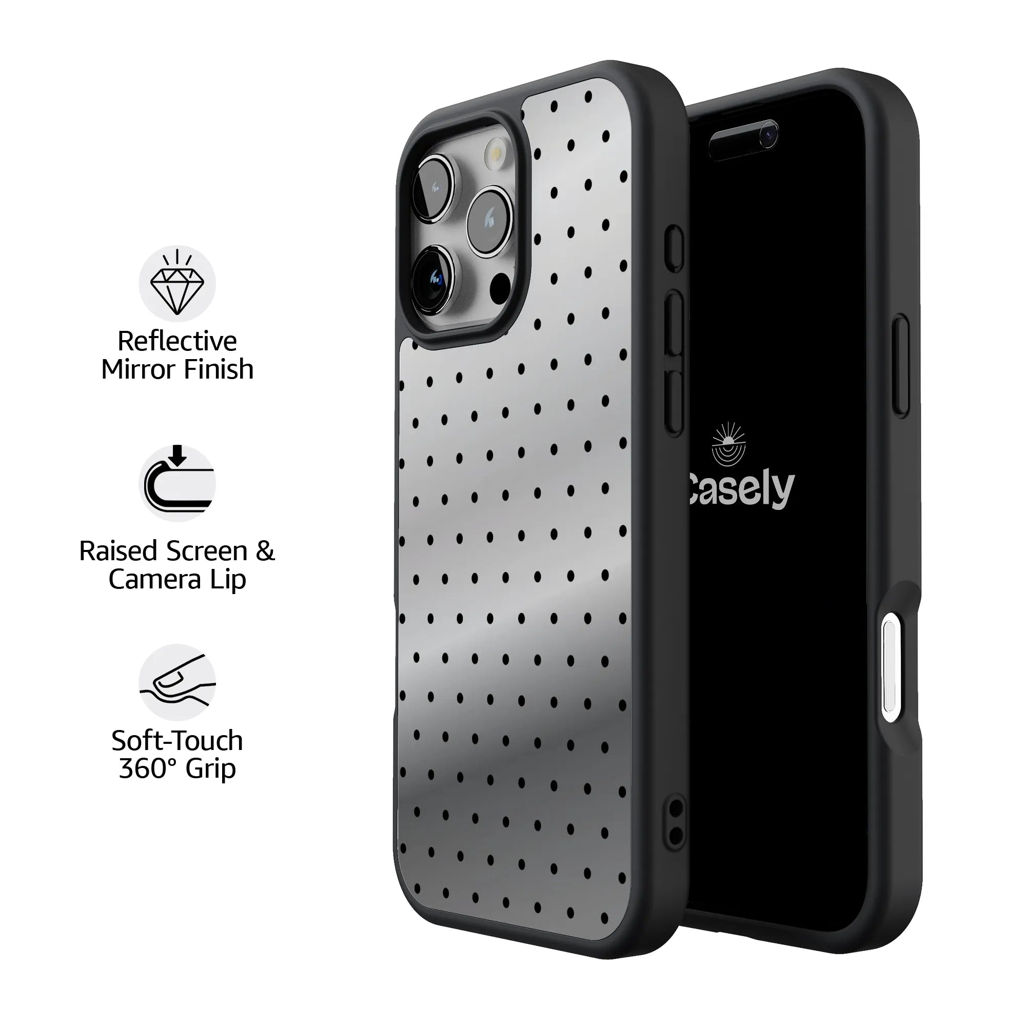 On the Dot | Black Polka Dot Case