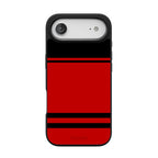 Storm Warning | Black & Red Stripes Case
