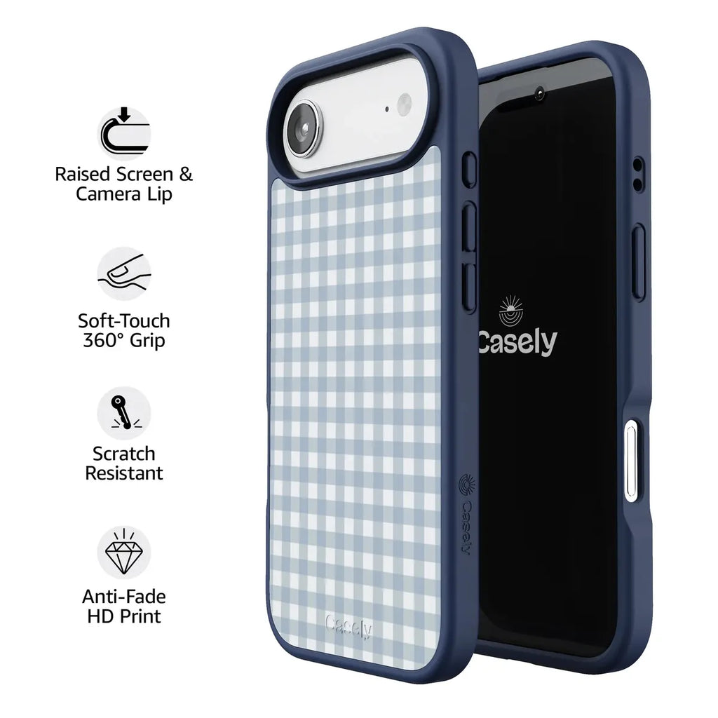 Pastel Picnic | Blue Gingham Case