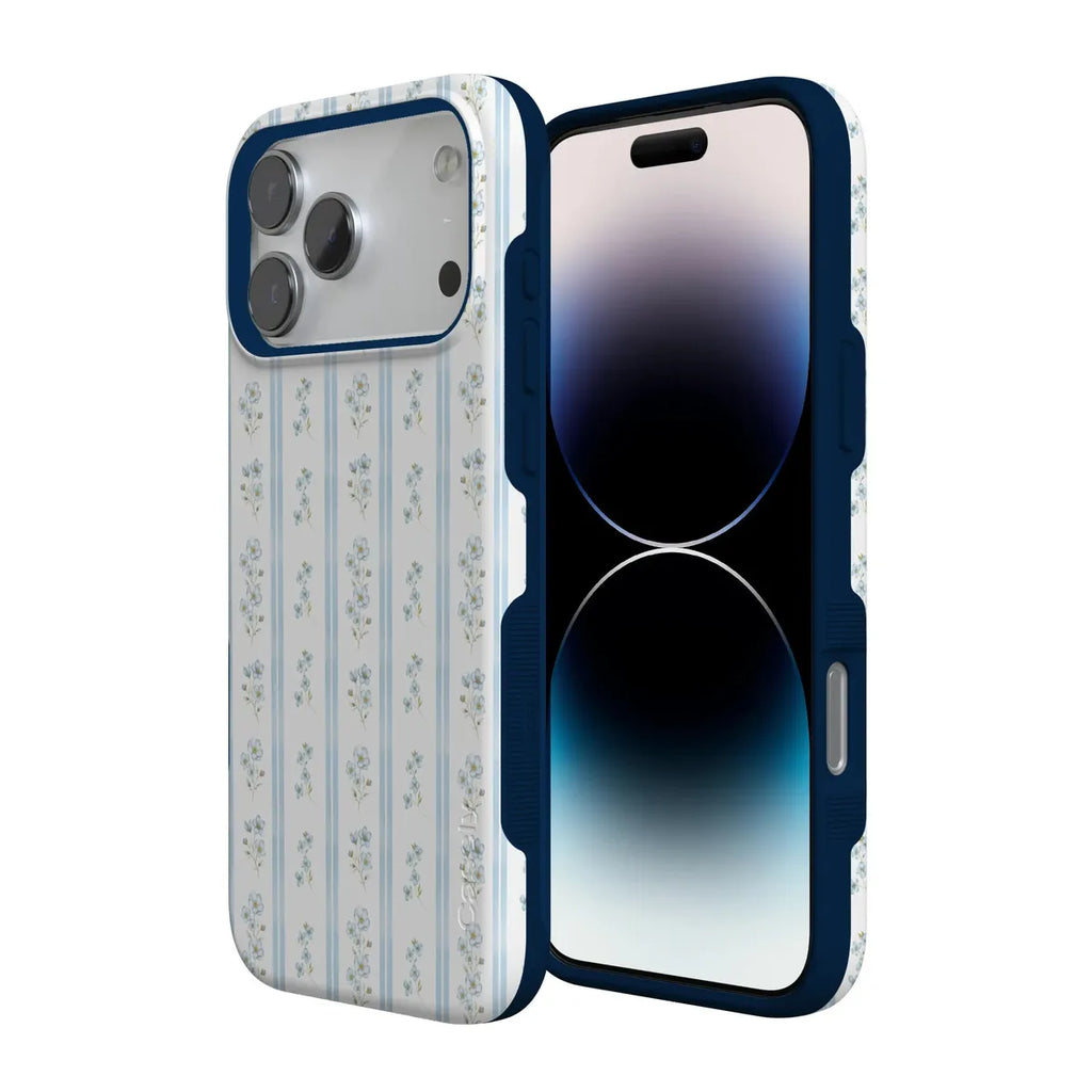 Cottage Stripe | Blue Floral Case