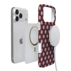 Spotted in SoHo | Burgundy Polka Dot Case