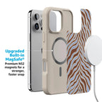 Untamed | Brown & Blue Zebra Case