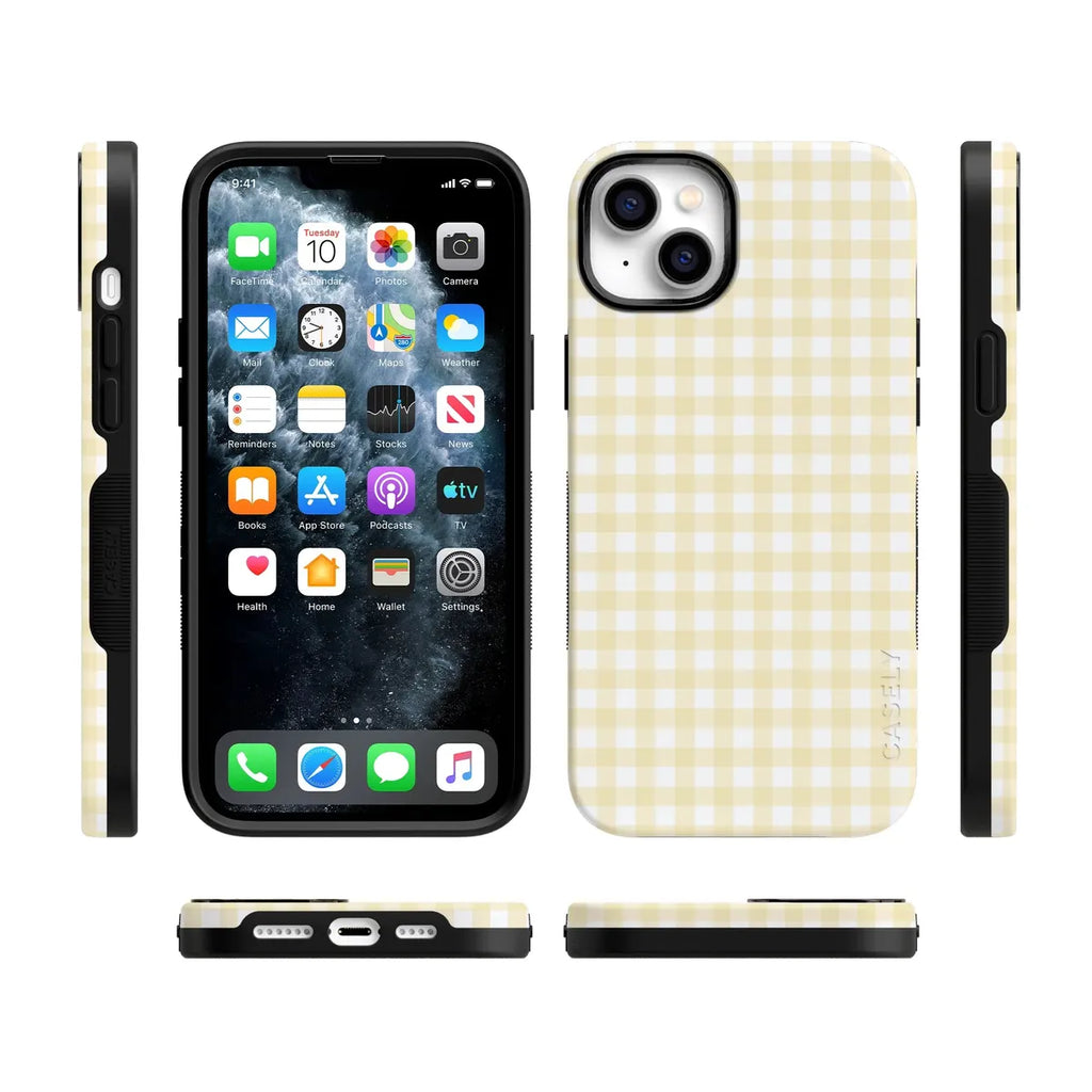 Pastel Picnic | Yellow Gingham Case