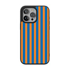 Go New York | Blue & Orange Stripes Case